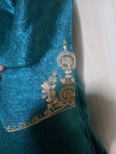 Teal Kurta Set with Dupatta