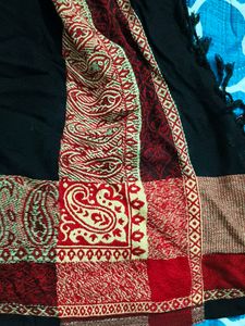 black kashmiri scarf / shawl