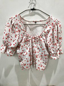 beautiful red flower top for women❤️