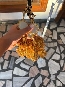 Gold Mirror Tassel Charms