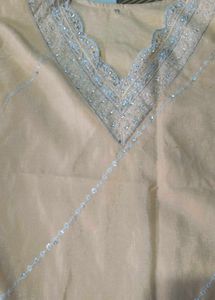 Elegant gold Embroidered Kurta