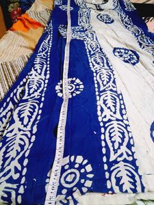 Blue &amp; White Batik Print Nightgown