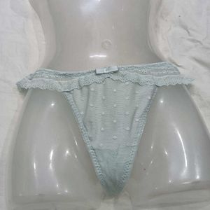 Light Blue🅾️🅾️ Lace Trim Panty