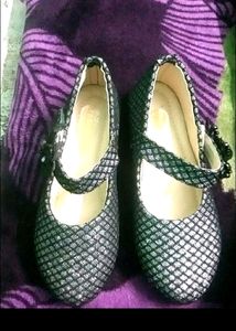 Sparkly Flower Ballet Flats
