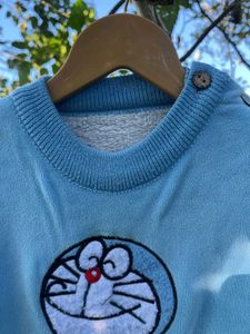 Cute Doraemon Blue Sweatshirt