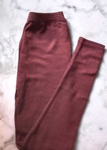 Brand New woollen STRETCH Maroon pajami