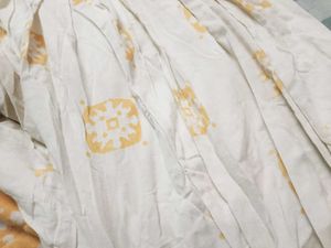 Yellow Kurta Set with White Pants
