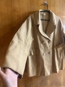 Tan Double-Breasted Blazer