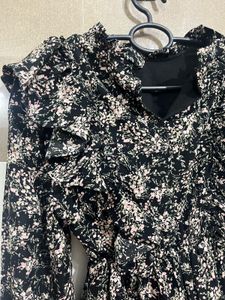 Floral Ruffle Mini Dress