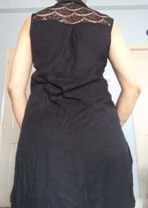 Up Down Black Net Top