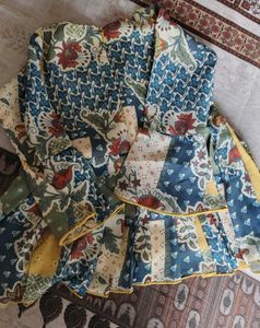 Designer Patchwork Kurta Set with Palazzo