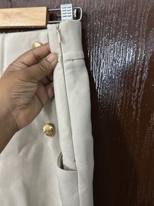 ZARA high waisted shorts with Gold Buttons