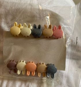 Set of 10 Mini Matte Pastel Hair Claw Clips