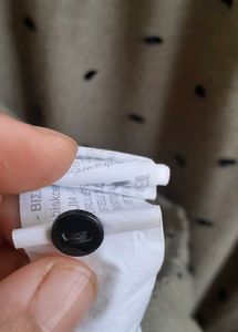 ZARA Olive Green Dot Dress