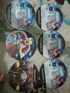 Playstation 2 Games Lot: WWE, PES, God of War