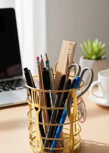 Stylish Gold Utensil Holder