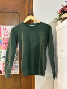Green Long Sleeve Knit Top