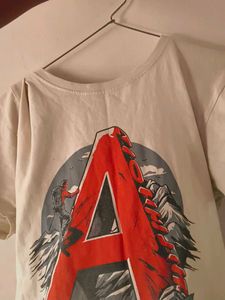 Graphic Tee - Mountain Adventure Letter A