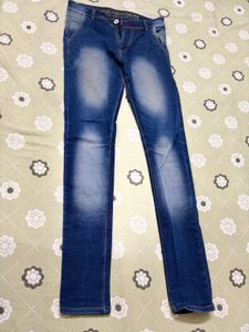 Men’s Vintage Stylish Blue Wash Denim Jeans