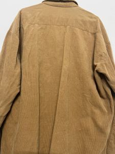 Brown Corduroy Button-Up Shirt