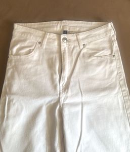 HNM White Denim Jeans