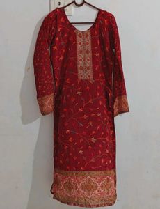 Elegant Red Kurta Palazzo set.