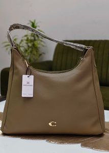 Stylish Taupe Hobo Shoulder Bag