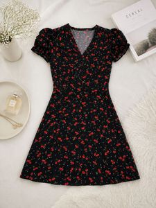 Cherry Print Mini Dress 🍒