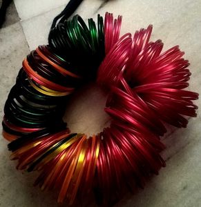 Assorted Color Bangles Set