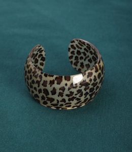 Leopard Print Resin Bangle