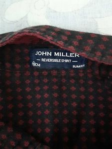 Men's Maroon Printed Casual Shirt