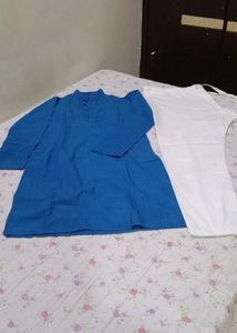 Vibrant Blue Kurta and pajama for Boys