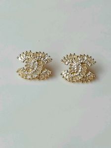 Designer CC Stud Earrings