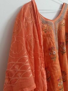 3xl Size beautiful  3 piece Embroidered Kur