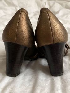 Bronze Mary Jane Heels