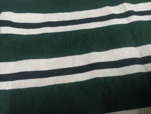 Off-Shoulder Striped Knit Top