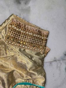 Stunning Golden Embellished Blouse