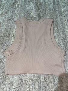 Ribbed Racerback Crop Top