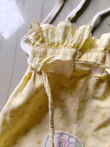 Cute Yellow Polka Dot Drawstring Pouch