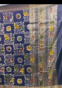Batik Print Saree