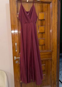 Berry lush Maroon Maxi Dress