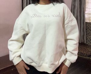 Cream 'luce in altis' Sweatshirt
