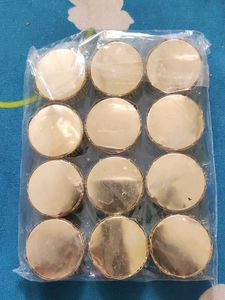 Set of 12 Golden Tealight Holders T light candle
