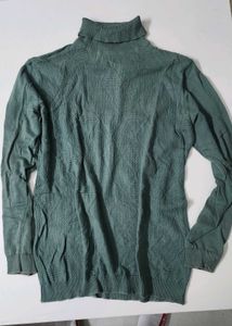 Green Turtleneck Sweater