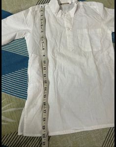 White Cotton Kurta Pajama Set