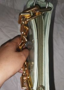 Chic Shoulder Bag with Gold Chain