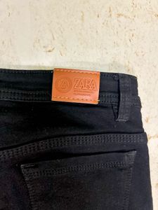 ZARA Dark Wash Cargo Jeans