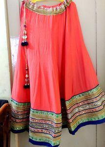 Vibrant Orange Lehenga set
