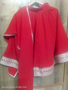 Vibrant Red Lehenga Skirt