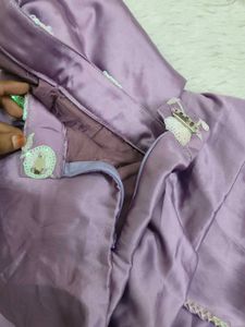 Beautiful Lavender Satin Skirt